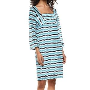 NEW Trina Turk Quanit Zig Zag Raschel Knit Dress
